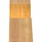 Ekena Millwork Portland Rough Sawn Timber Gable Bracket, Western Red Cedar, 36"W x 7"H x 4"D x 4"F, 5/12 Pitch GBW036X07X0404POR00RWR - alternate 4